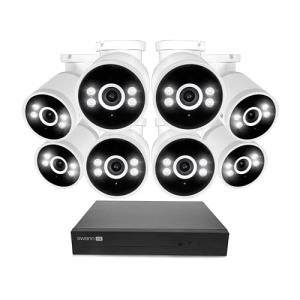 Swann AdvancedX Wired NVR 4K Security Camera System, 8 Channels, 8 PoE Cameras Outdoor, 1TB HDD Storage, Color Night Vision, Smart AI Video Analytics/Alerts, Advanced Motion Detection, 24/7 Recording