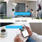 OOSSXX (HD 2.7K 5.0MP with Audio) Outdoor Wired Security Camera Systems PoE Outdoor Surveillance Video System