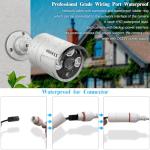 OOSSXX (HD 2.7K 5.0MP with Audio) Outdoor Wired Security Camera Systems PoE Outdoor Surveillance Video System