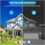 OOSSXX (HD 2.7K 5.0MP with Audio) Outdoor Wired Security Camera Systems PoE Outdoor Surveillance Video System