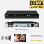 GW Security 8 Channel NVR UltraHD 4K Face Recognition NDAA & TAA Compliant Security Camera System with 8 x 8MP @25FPS Outdoor & Indoor PoE Turret Cameras, 10 Smart AI Functions