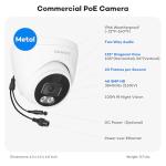 ONWOTE 4K NVR PoE Security Camera System 2 Way Audio, 8 Channel NVR 2TB, 4X 8MP Wired Outdoor IP Cameras, 125° FoV, AI Human Vehicle Detection Trigger Color Night Vision, CCTV Kit for Home Businesses