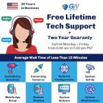 GW Security 8 Channel NVR UltraHD 4K Face Recognition NDAA & TAA Compliant Security Camera System with 8 x 8MP @25FPS Outdoor & Indoor PoE Turret Cameras, 10 Smart AI Functions