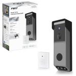 Feit Electric Smart Wireless Doorbell w/Dual-Lens 1080p HD Camera, 24/7 Local Recording, Night Vision, Voice Assistant, AI Detection for People & Packages, Includes Wireless Chime, CAM2/DOOR/WIFI/BAT