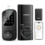 Lockzo Smart Lock with Camera, 6-in-1 WiFi Doorbell Keyless Entry Door Lock, Deadbolt Lock for Front Door, Fingerprint, Keypad Code, App Control, IP65 Waterproof, BHMA, Support Alexa&Google Assistant