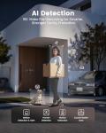Lockzo Smart Lock with Camera, 6-in-1 WiFi Doorbell Keyless Entry Door Lock, Deadbolt Lock for Front Door, Fingerprint, Keypad Code, App Control, IP65 Waterproof, BHMA, Support Alexa&Google Assistant
