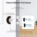 TCL Smart Lock D2 Pro, AI Palm Vein Recognition Built-in Doorbell Smart Door Lock, Keyless Entry Security Electronic Deadbolt for Front Door, Works with Alexa, Auto Lock, Voice Control, Easy Install