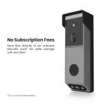Feit Electric Smart Wireless Doorbell w/Dual-Lens 1080p HD Camera, 24/7 Local Recording, Night Vision, Voice Assistant, AI Detection for People & Packages, Includes Wireless Chime, CAM2/DOOR/WIFI/BAT