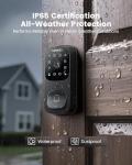 Lockzo Smart Lock with Camera, 6-in-1 WiFi Doorbell Keyless Entry Door Lock, Deadbolt Lock for Front Door, Fingerprint, Keypad Code, App Control, IP65 Waterproof, BHMA, Support Alexa&Google Assistant