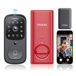 Video Smart Lock with Doorbell, 6 in 1 Keyless Entry Door Lock, Built-in WiFi Camera, Fingerprint, Auto Lock