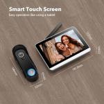 Bvavo Wireless Doorbell Camera with Monitor Video Door Phone Intercom System 1080P 7'' Touch Screen Two-Way Audio Smart Door Bell with Chime, Night Vision, Motion Detection, No Monthly Fees