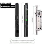 wecome Smart Door Lock with 3D Face Recognition, WiFi Door Locks with Camera, Video Doorbell, Fingerprint, Passcodes, IC Card, Keyless Smart Mortise Lock for front door, Mobile APP