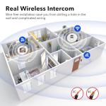 Bvavo Wireless Doorbell Camera with Monitor Video Door Phone Intercom System 1080P 7'' Touch Screen Two-Way Audio Smart Door Bell with Chime, Night Vision, Motion Detection, No Monthly Fees