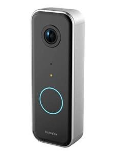 InstaView Video Doorbell Camera with Super Accurate AI Motion Detector, Lag Free, Cloud Storage, Weatherproof, Wired, 1080p Security Camera Doorbell for Home Security Surveillance