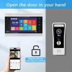 ANJIELO SMART 1080P HD Video Intercom System,WiFi Video Doorbell Camera with 2PC 7 inch Monitor,Wired Doorbell Support Two-Way Audio,Remote Unlock, PIR Motion Detection,Night Vision