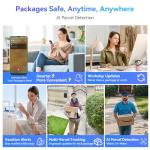 Blackview Video Smart Lock SE80, 3-in-1 3.5K Door Camera+Doorbell+Fingerprint Keyless Entry Door Lock, Smart Wi-Fi Deadbolt for Front Door, App Remote Control, No Monthly Fee, 32GB Local Storage