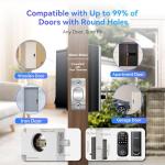 Blackview Video Smart Lock SE80, 3-in-1 3.5K Door Camera+Doorbell+Fingerprint Keyless Entry Door Lock, Smart Wi-Fi Deadbolt for Front Door, App Remote Control, No Monthly Fee, 32GB Local Storage