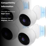 AMTIFO Security Cameras Wireless Outdoor Magnetic - 4-Pack Install-Free Indoor Smart 2K WiFi - Long Battery Life Powered Wireless Security Camera with AI Motion Detection