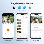LongPlus 4K Wired Security Camera System with AI