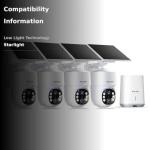 SOLIOM 5MP Wireless Solar Security Cameras, 4-Pack