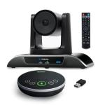 TONGVEO 4K Conference Room Camera System, AI Auto-Tracking PTZ Camera 5X Digital Zoom with Speakerphone Set 120° Wide-Angle USB3.0 for Zoom YouTube Teams OBS and More