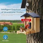 Akasumer Bird Feeder, 5MP Solar-powered Smart Bird Feeder with Camera, AI Identifies Birds 10000, 2.4GHz, Color Night Vision, Instant Notification, Easy to Use, 1.5L, Birds Watching Camera for Outdoor