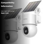AOSU 3K Wireless Solar Security Cameras - 2 Pack