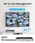 ZOSI 16 Channel 1080P AI Home Security DVR