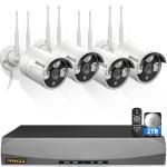 OOSSXX 8-Channel Wireless 1080P Security Camera System