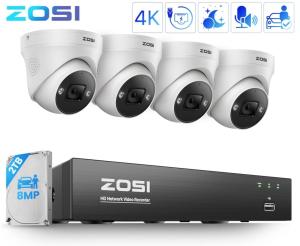 ZOSI 8-Channel Wireless HD Security Camera System