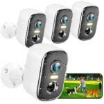 Wireless Outdoor Security Camera with AI Motion Detection