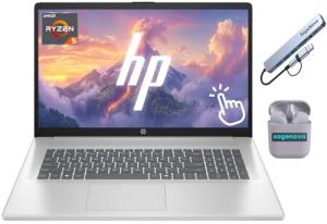 HP 17.3" Touchscreen Laptop with AI and Headphones