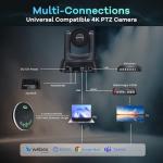 TONGVEO 4K AI Conference Camera with Speakerphone