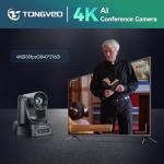 TONGVEO 4K AI Conference Camera with Speakerphone