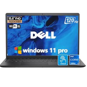 Dell 15 DC1525 Touchscreen Business Laptop - 15.6" FHD Touch Display, Intel 10-Core i7-1355U, Intel UHD Graphics, Wi-Fi 6, Windows 11 Pro, Type-C, 32 GB RAM, 1 TB SSD, Black