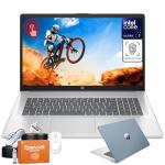 HP Business Touchscreen Laptop 17 inch, Intel Ultra 7 255U, Intel AI Boost (12 NPU TOPS), 32 GB DDR5, 1 TB SSD, 17.3" HD+ Touchscreen, Backlit Keyboard, Wi-Fi 6, Copilot, Windows 11 Pro, w/Accessories