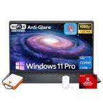 Dell 15 Touchscreen Laptop Computer - Intel 10 Core i7 1355U up to 5 GHz, 15.6" Anti Glare FHD WVA Touch Display, 32GB RAM, 1TB SSD, Windows 11 Pro, Copilot AI, Numeric Keypad, w/Patented Kit