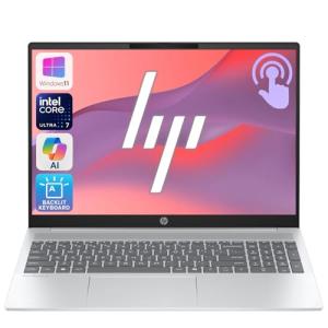 HP OmniBook 5 AI PC Laptop, 16" 2K IPS Touchscreen, Intel Core Ultra 7 255U, 16GB RAM, 2TB SSD, WiFi 6E & Bluetooth, Backlit Keyboard, Up to 19H Battery Life, Copilot AI, Windows 11