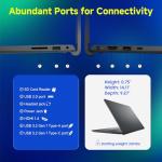 Dell 15 Laptop DC15250 Touchscreen Computer, Intel 10-Core i7-1355U(Up to 5.0GHz), Intel UHD Graphics, 15.6" FHD Anti-Glare Touchscreen, 32 GB RAM, 2 TB SSD, Wi-Fi 6, Copilot-AI, Windows 11 Pro