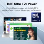 HP OmniBook 5 16" 2K IPS Touchscreen Laptop | Intel Core Ultra 7 255U | Backlit Keyboard | Up to 19.25H Battery Life | 16GB DDR5 RAM | 2TB SSD | Windows 11 | Fast Wi-Fi 6 & FHD Webcam | Copilot AI