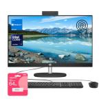 HP 27" FHD Touchscreen Intel Ultra 7 AI All-in-One Desktop, 27" FHD Touchscreen, Intel Ultra 7 155U, 16GB DDR5 RAM, 2TB SSD, Wired KB & Mouse, Wi-Fi 6, W11H, with ADATA 512 External SSD Bundle