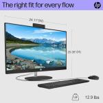 HP 27" FHD Touchscreen Intel Ultra 7 AI All-in-One Desktop, 27" FHD Touchscreen, Intel Ultra 7 155U, 16GB DDR5 RAM, 2TB SSD, Wired KB & Mouse, Wi-Fi 6, W11H, with ADATA 512 External SSD Bundle