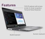 Dell Precision 3580 Mobile Workstation Laptop (15.6" FHD, Intel 10-Core i7-1355U vPro, 64GB RAM, 2TB SSD) for Business, Engineer, Backlit, 4G LTE, IST Hub, 1080p IR Webcam, 3-Yr Warranty, Win 11 Pro