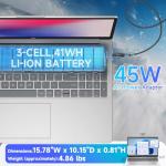 HP 17.3 Touchscreen Laptop Computer - Intel 12-Core Ultra 7 255U, 32GB DDR5, 1TB SSD, Windows 11 Pro, Wi-Fi 6, BT 5.4, Built-in AI(12 Tops), Backlit KB, Copilot, HP Laptop for Business