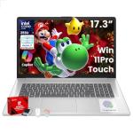 HP 17.3" Touchscreen Business Laptop - Intel Ultra 7 255U(up to 5.2 GHz), Ai Copilot, 17.3" Anti-Glare HD+, Backlit KB, Fingerprint, Win 11 Pro, Wi-Fi 6, w/Accessory(32GB DDR5 RAM, 1TB SSD)