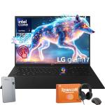 LG Gram 17 Touchscreen Laptop Business PC, Intel Ultra 7 258V, 17” QHD+ 320 Nits, 32 GB LPDDR5X 8533MT/s, 4 TB SSD, Wi-Fi 7, Windows 11 Pro, W/REDRAGON Headphones & Mouse, RECOLX AI Voice Recorder