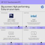 HP 17.3" Touchscreen Business Laptop - Intel Ultra 7 255U(up to 5.2 GHz), Ai Copilot, 17.3" Anti-Glare HD+, Backlit KB, Fingerprint, Win 11 Pro, Wi-Fi 6, w/Accessory(32GB DDR5 RAM, 1TB SSD)