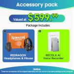 LG Gram 17 Touchscreen Laptop Business PC, Intel Ultra 7 258V, 17” QHD+ 320 Nits, 32 GB LPDDR5X 8533MT/s, 4 TB SSD, Wi-Fi 7, Windows 11 Pro, W/REDRAGON Headphones & Mouse, RECOLX AI Voice Recorder