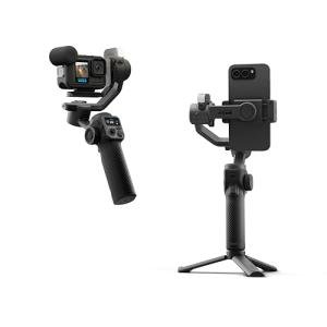 GoPro Fluid PRO AI 3-Axis Gimbal Stabilizer for GoPro Cameras and Smartphones, Subject Tracking, Lighting, Wireless Camera Control, Portable, Vlogging 360° Rotation, Device Charging