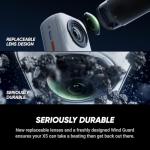 Insta360 X5 Get-Set Bundle Satin White - Waterproof 8K 360° Action Camera, Leading Low Light, Invisible Selfie Stick Effect, Rugged and Replaceable Lens, 3-Hour Battery, Built-in Wind Guard